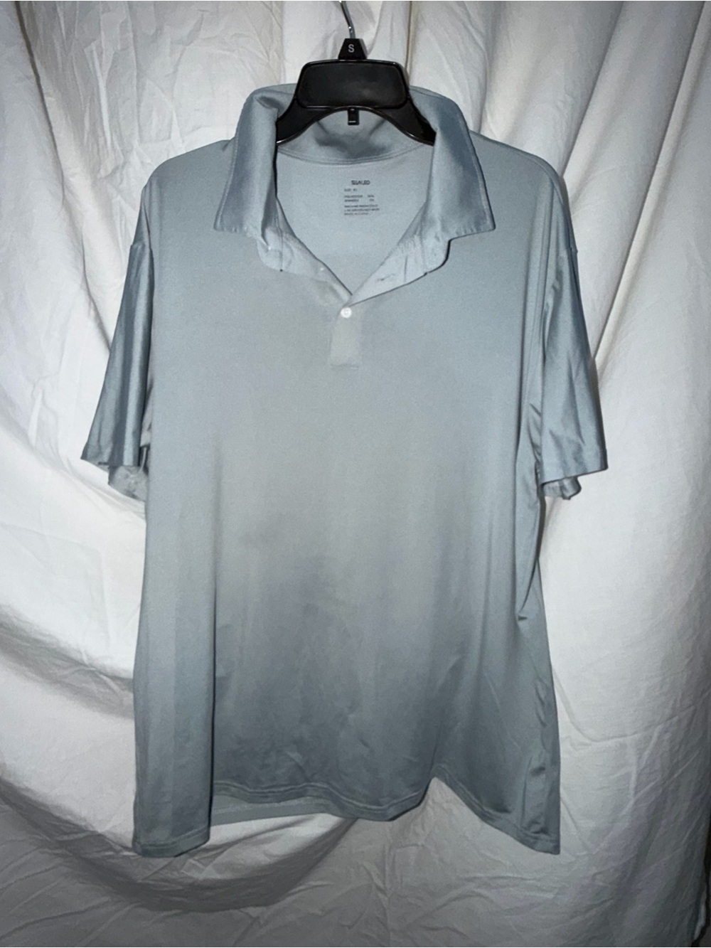 Classic Men's Light Gray Polo Shirt - Breathable Performance